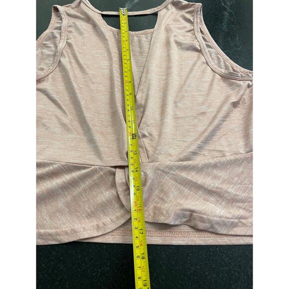 Ictive Pink Sleeveless yoga top with back knot XL - Picture 4 of 8